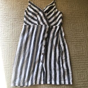 Stripped button up dress